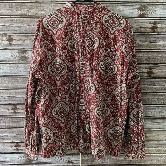 Talbots Women's V-Neck Long-Sleeved Top Size XL - Picture 2 of 10